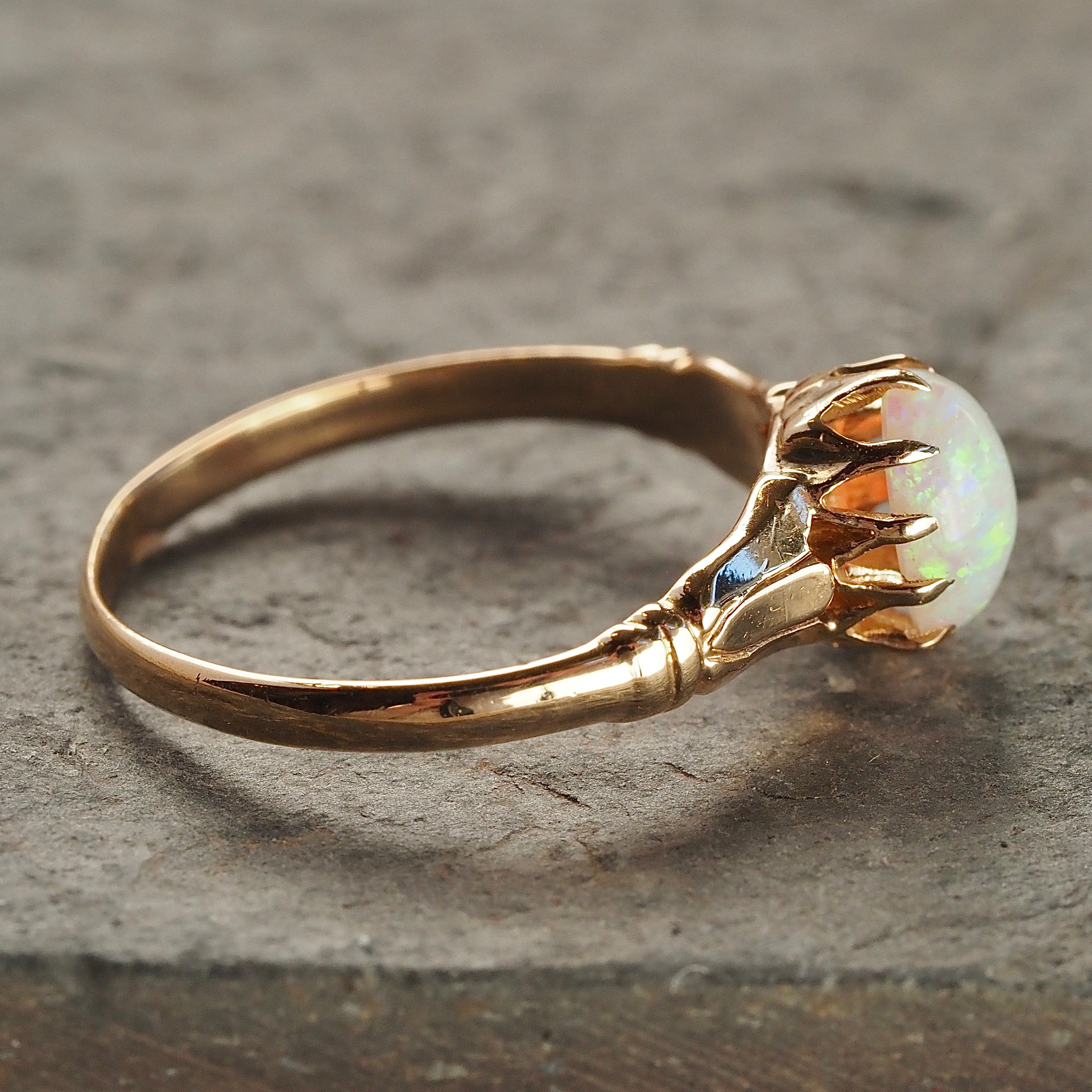 Antique Victorian Opal 10k Gold Ring