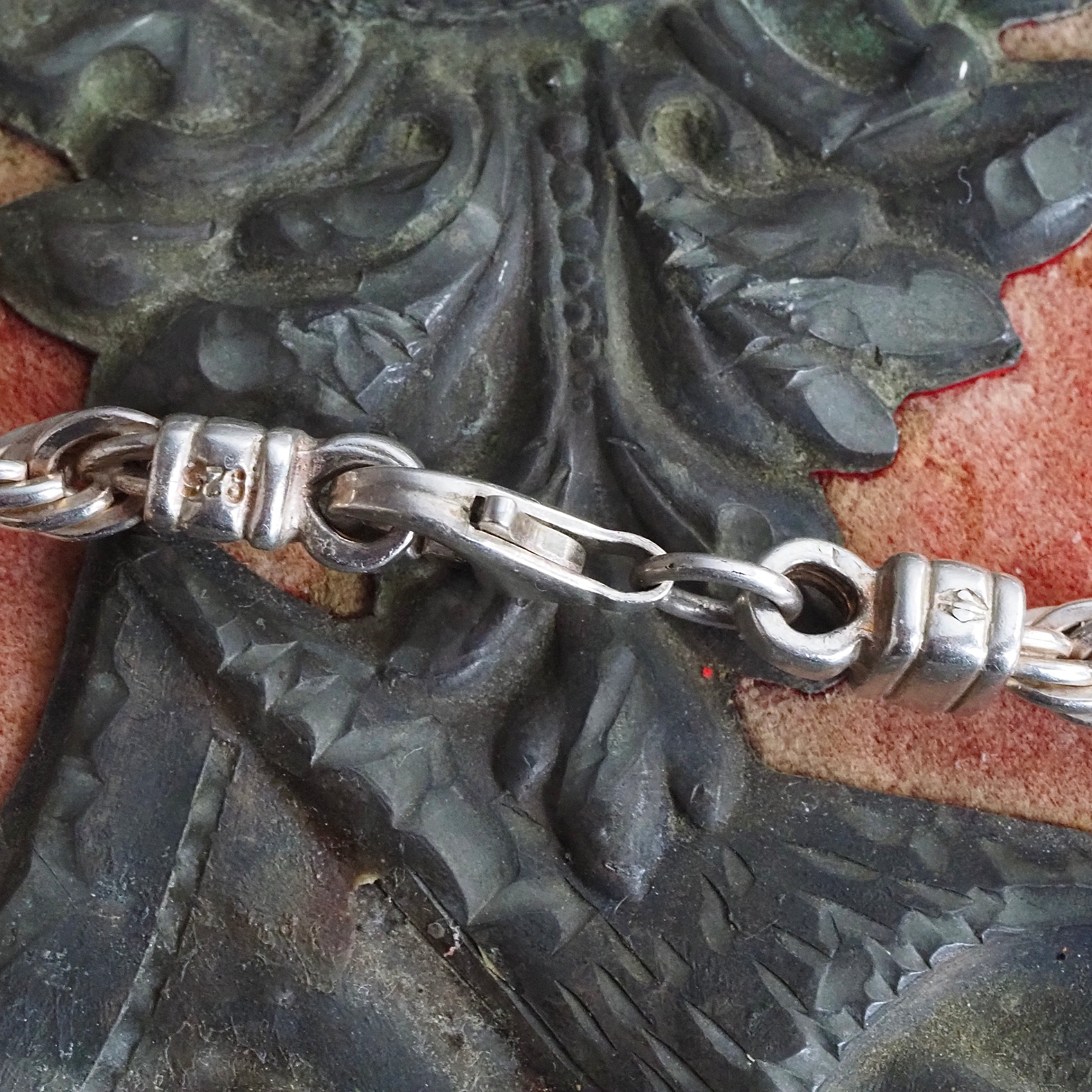 Vintage Sterling Silver 18" Rope Chain