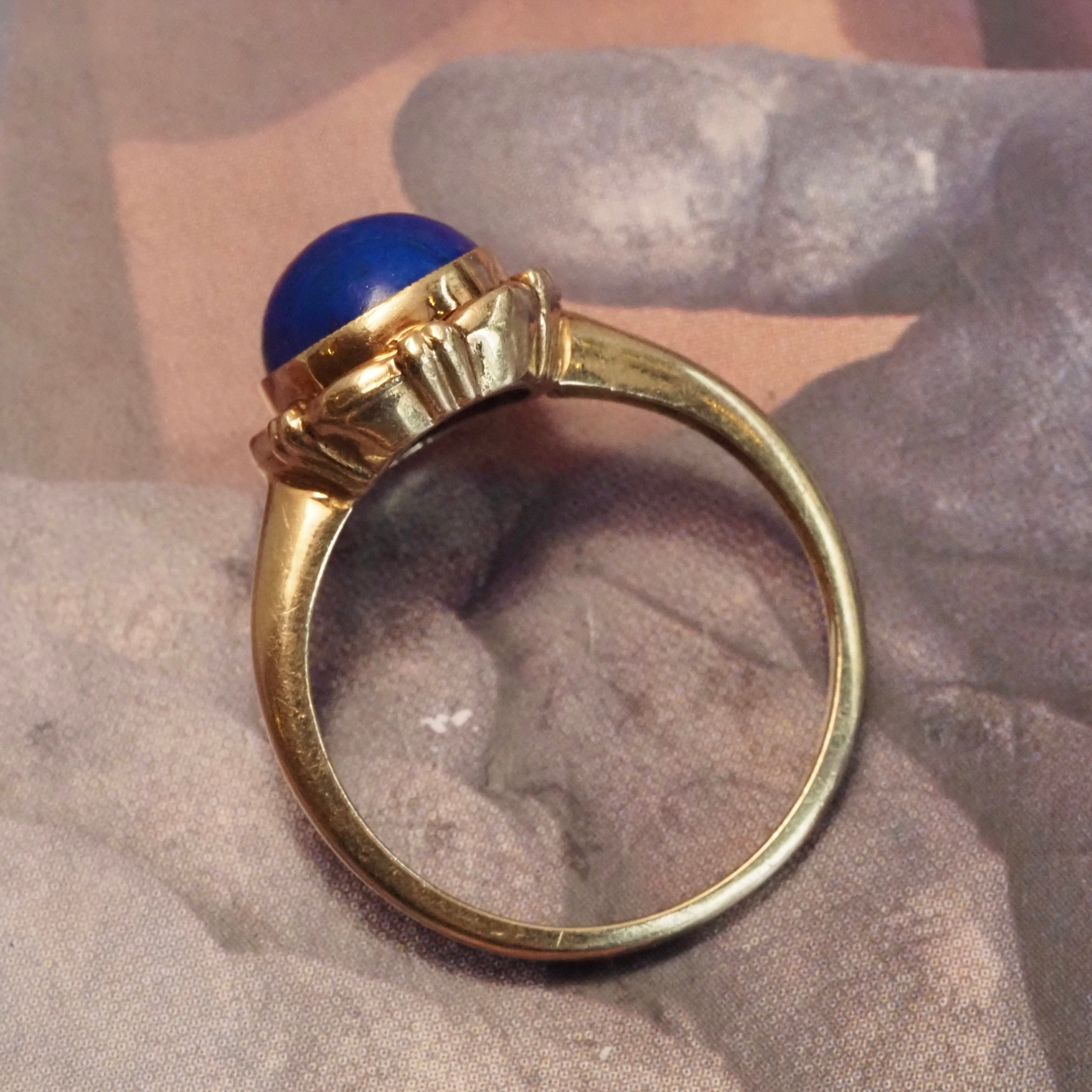 Vintage Lapis 14k Gold Ring