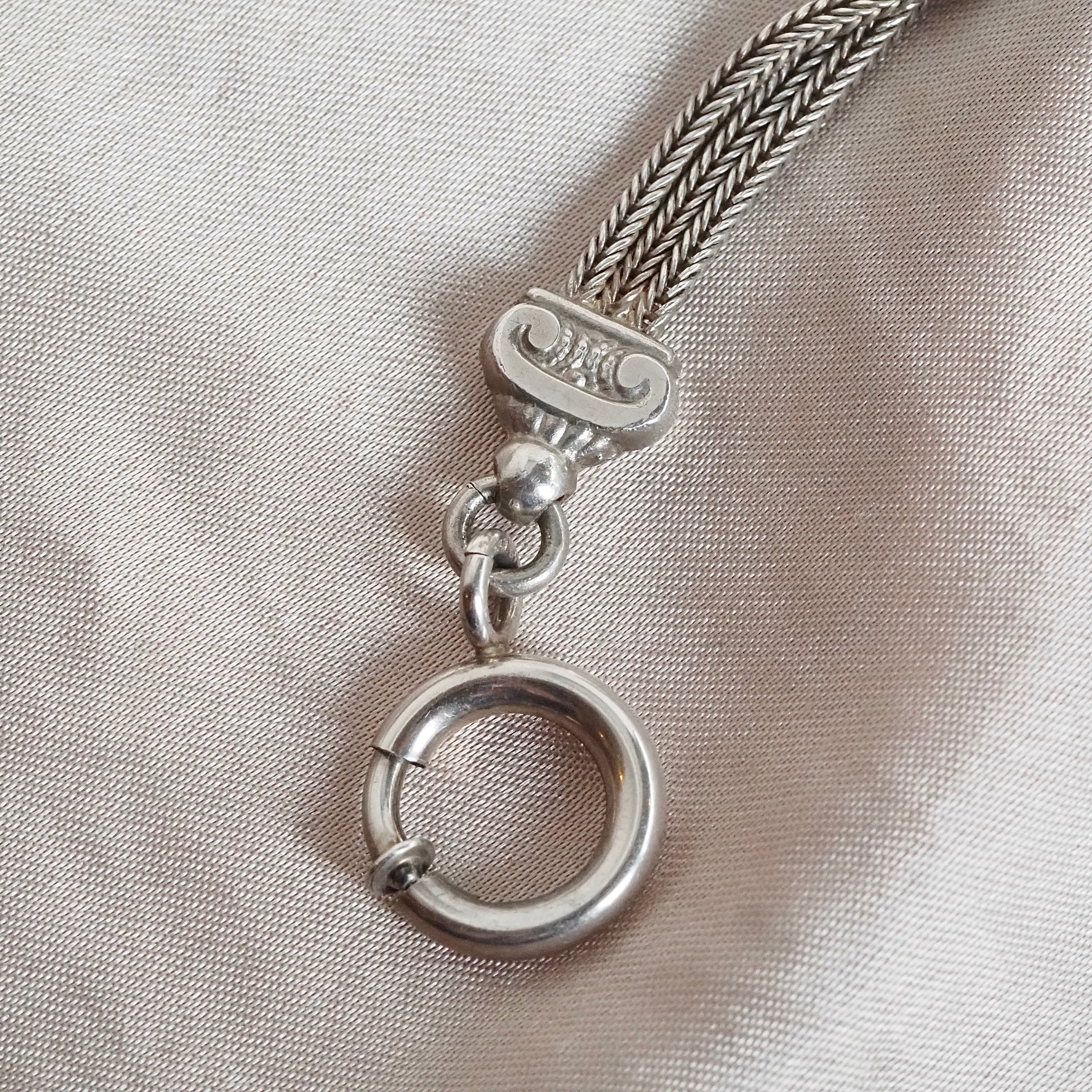 Antique Victorian Sterling Silver Tassel Bracelet