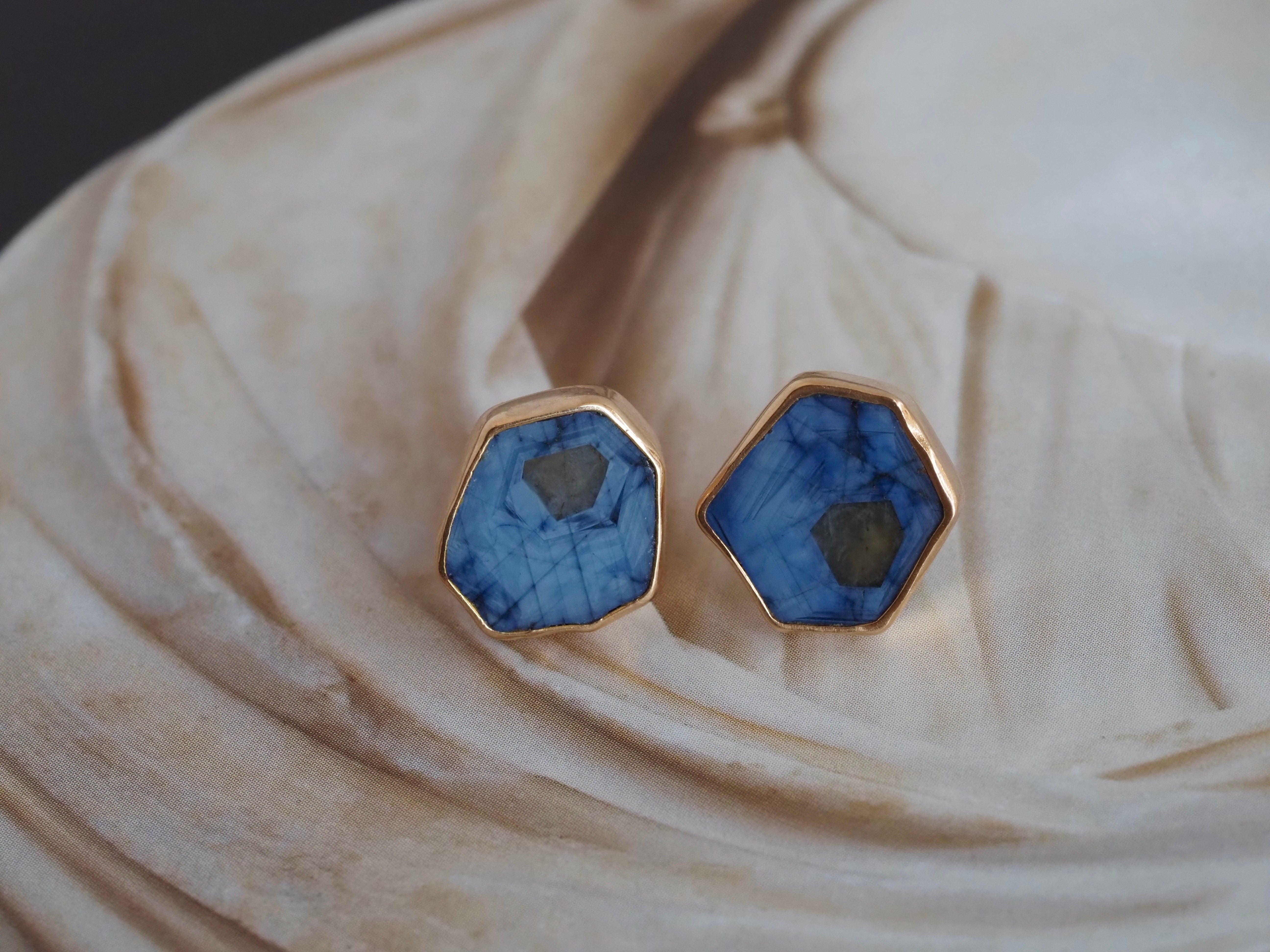 Sapphire 14k Gold Earrings