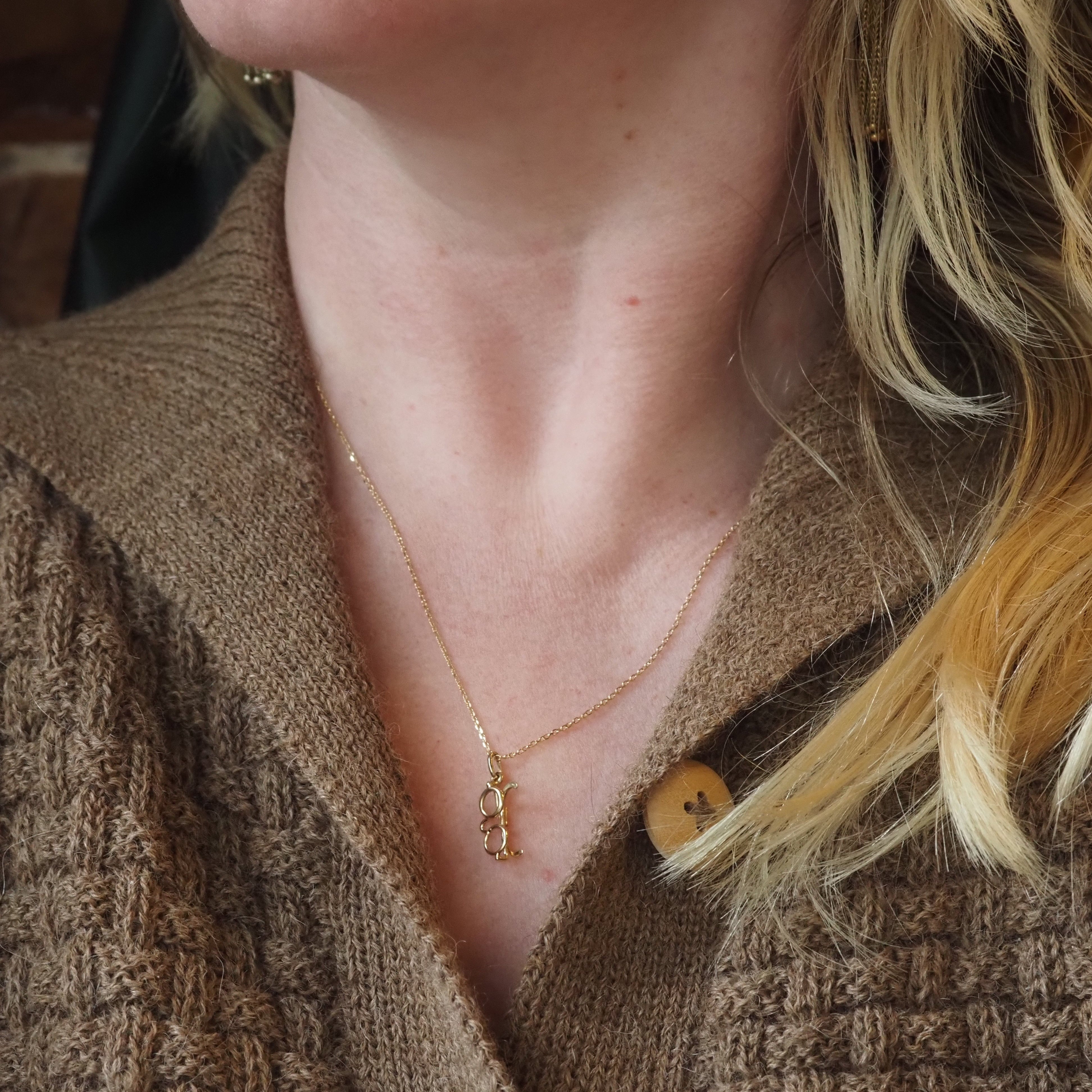 Vintage 14k Gold Spectacles Charm