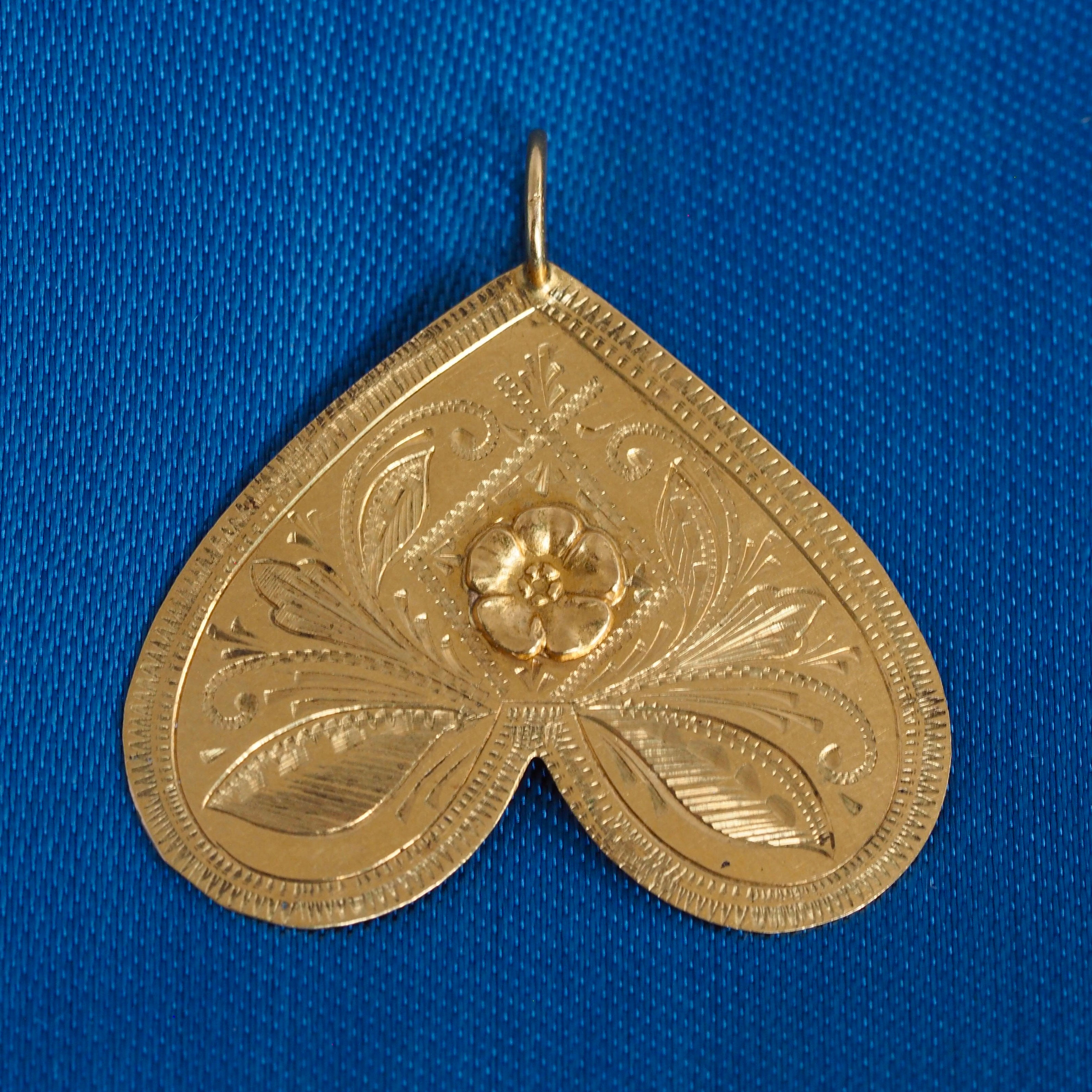 Antique Portuguese 19k Gold Borboleta "Butterfly" Pendant