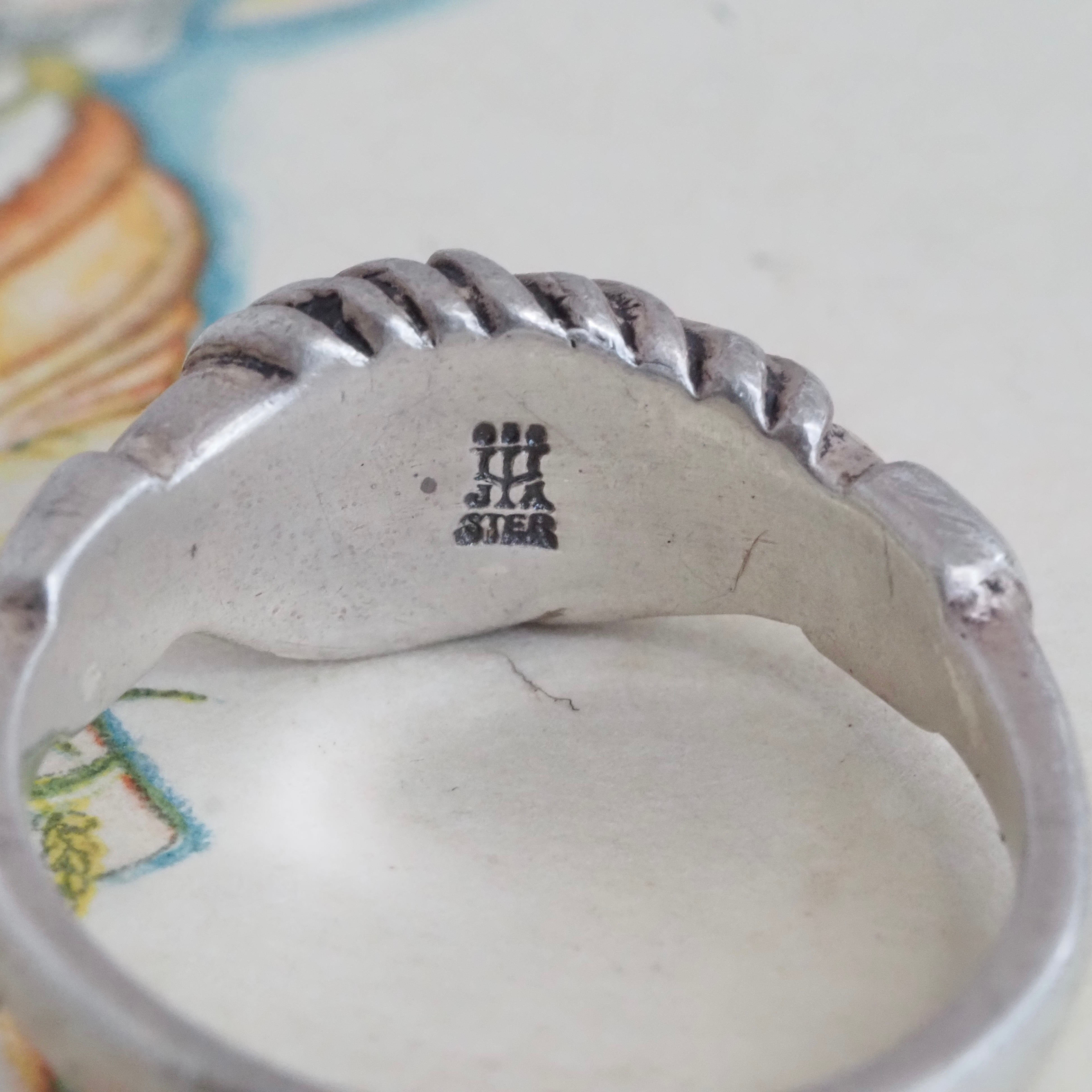 Vintage Sterling Silver Fede Ring