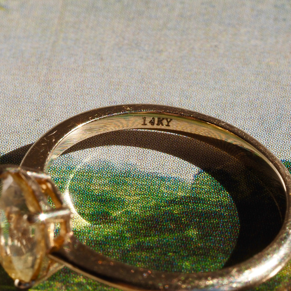 2.01ct Natural Yellow Sapphire 14k Gold Ring