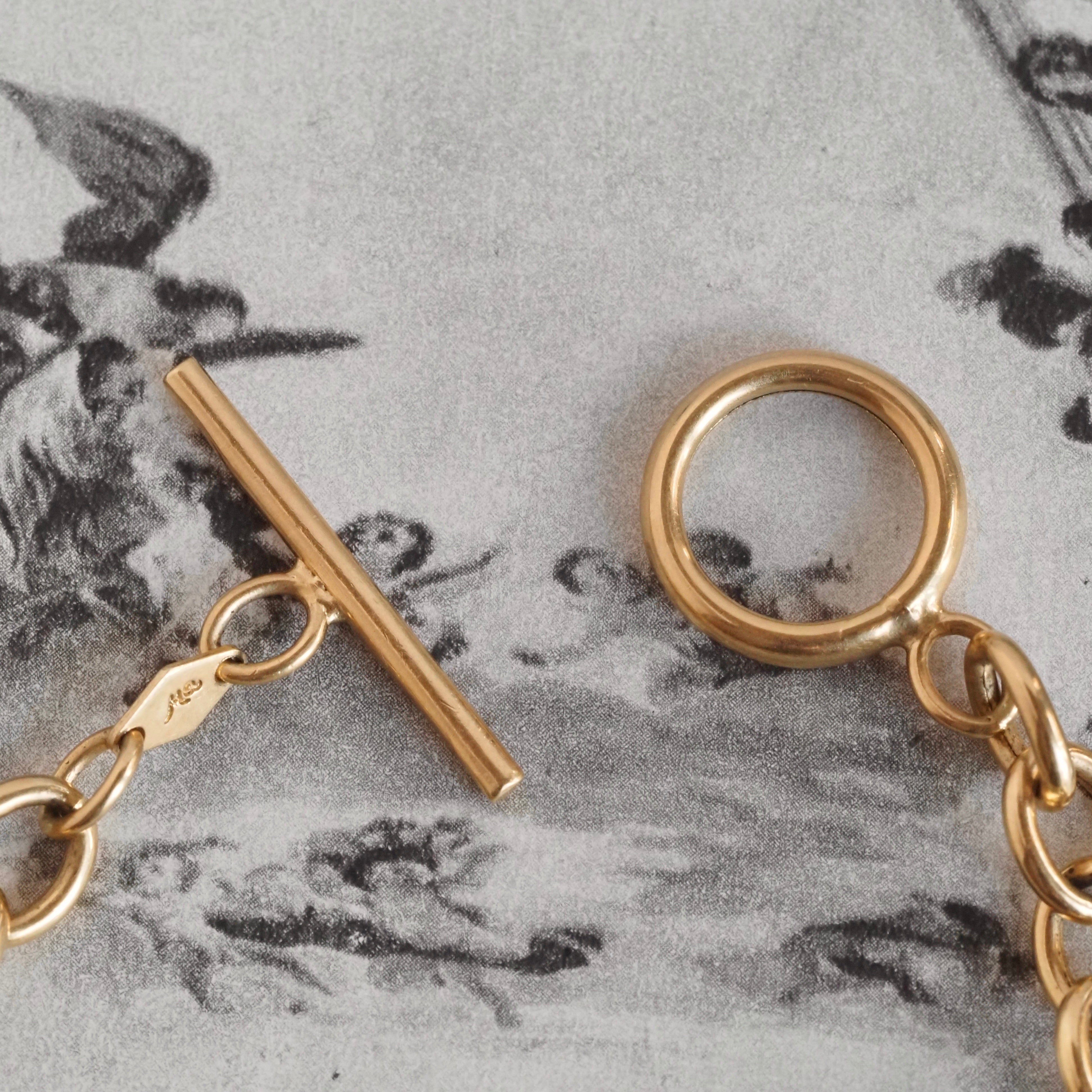 Vintage 14k Gold Cable Link Bracelet