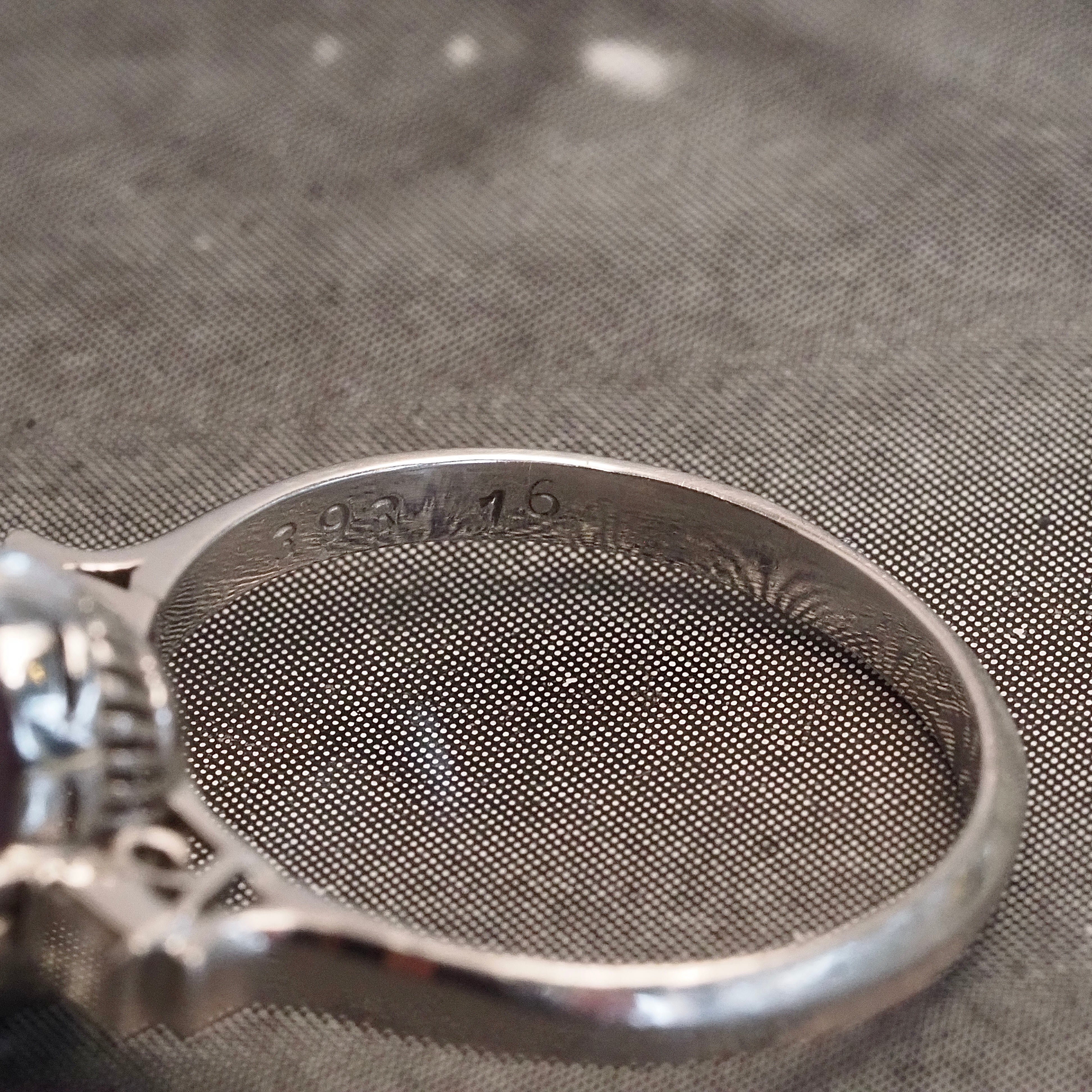 Antique Art Deco Purple Star Sapphire Diamond Platinum Ring