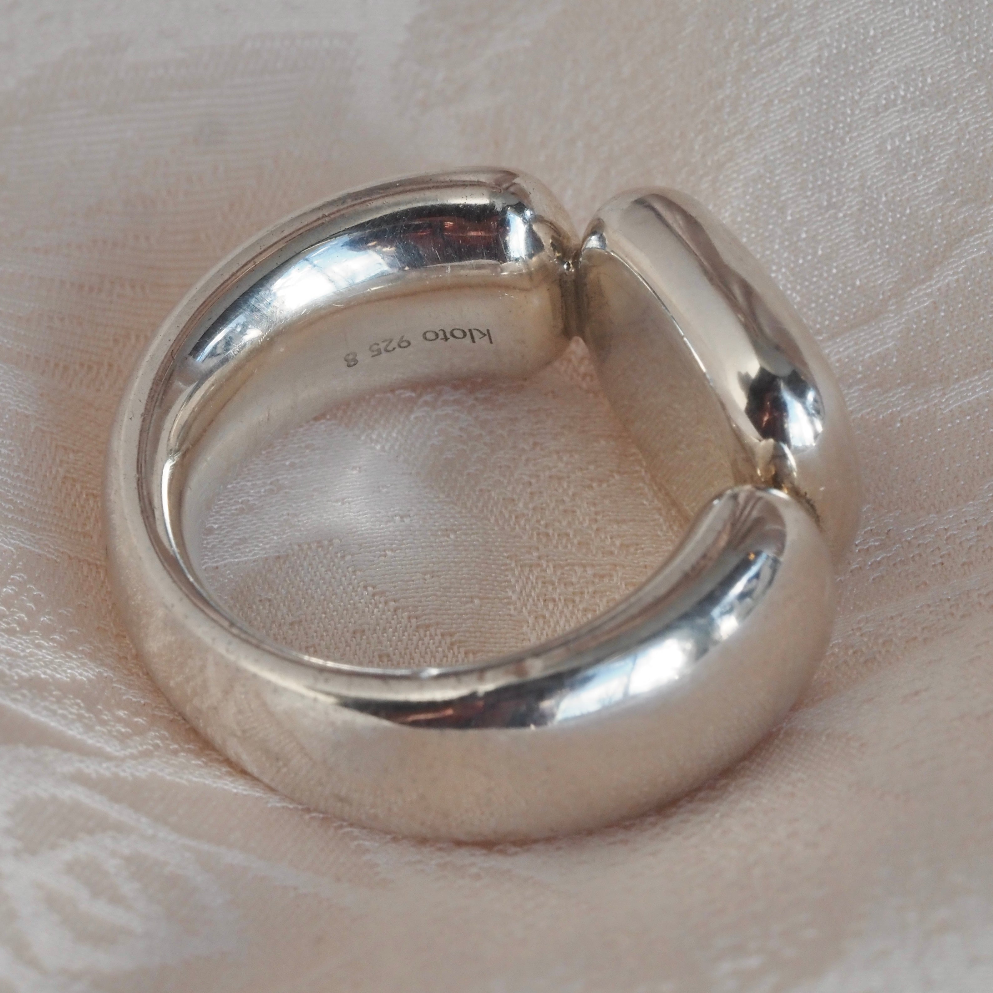 Puffy Signet Sterling Silver Ring