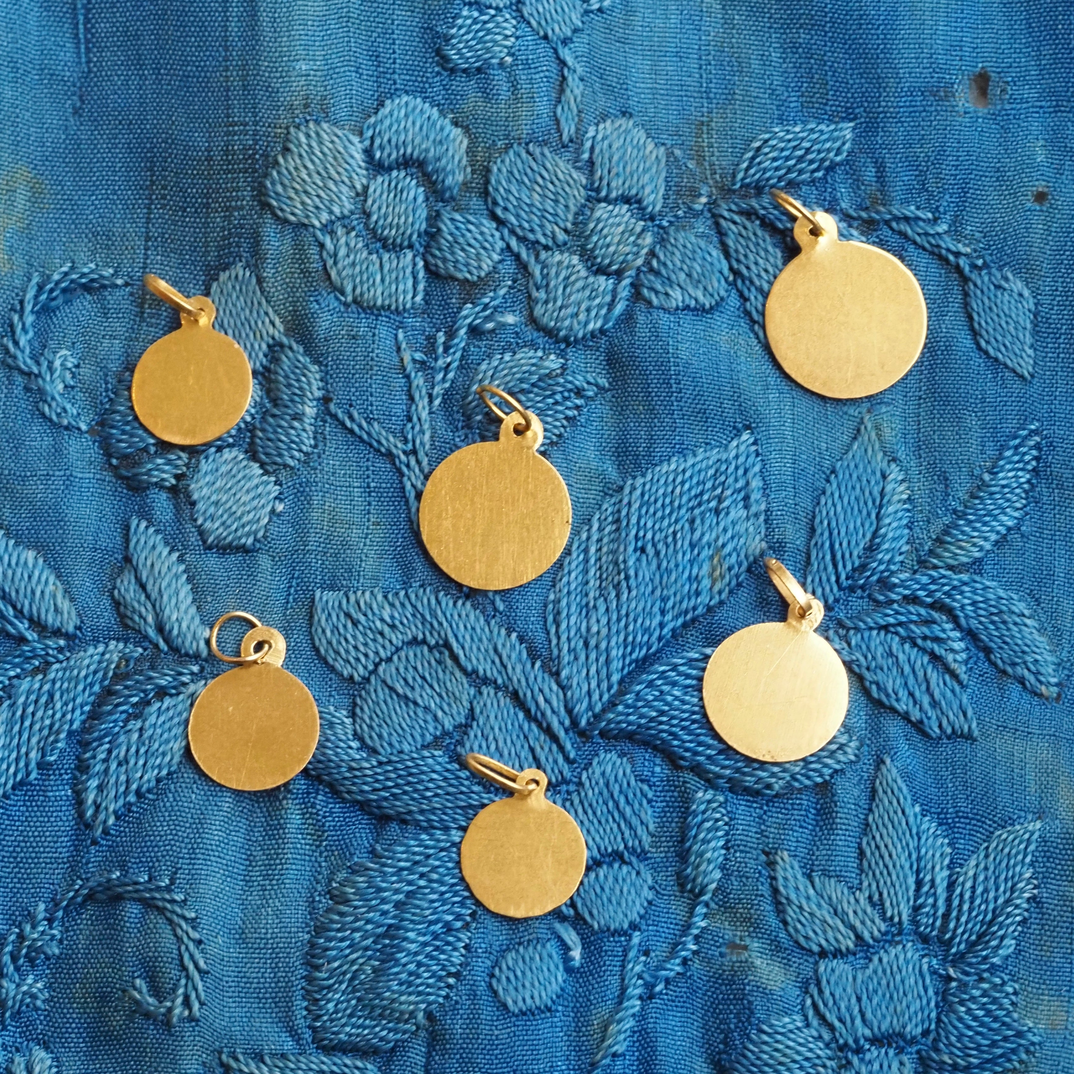 Antique Portuguese 19k Gold Enamel Charms