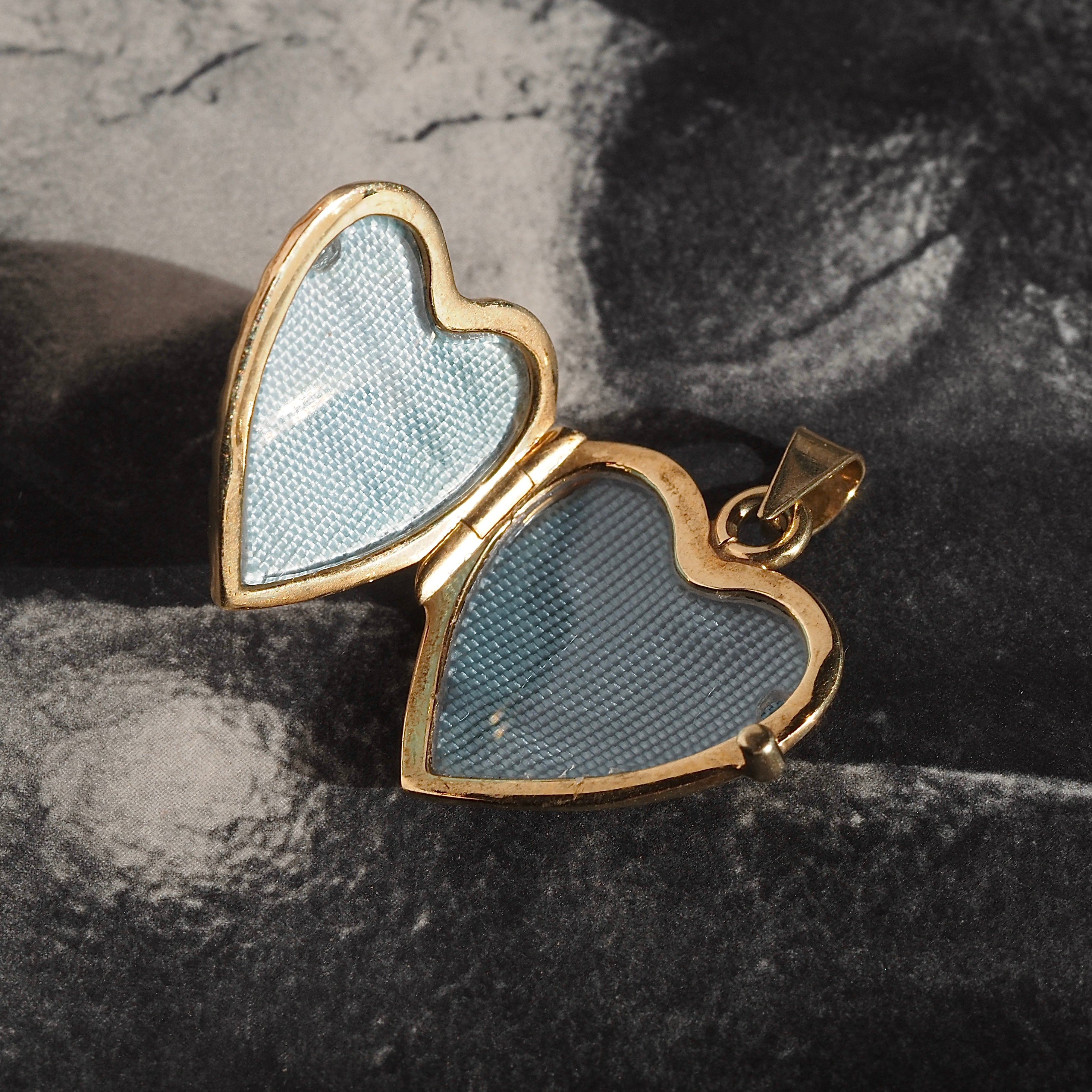Vintage Italian Heart 14k Gold Locket
