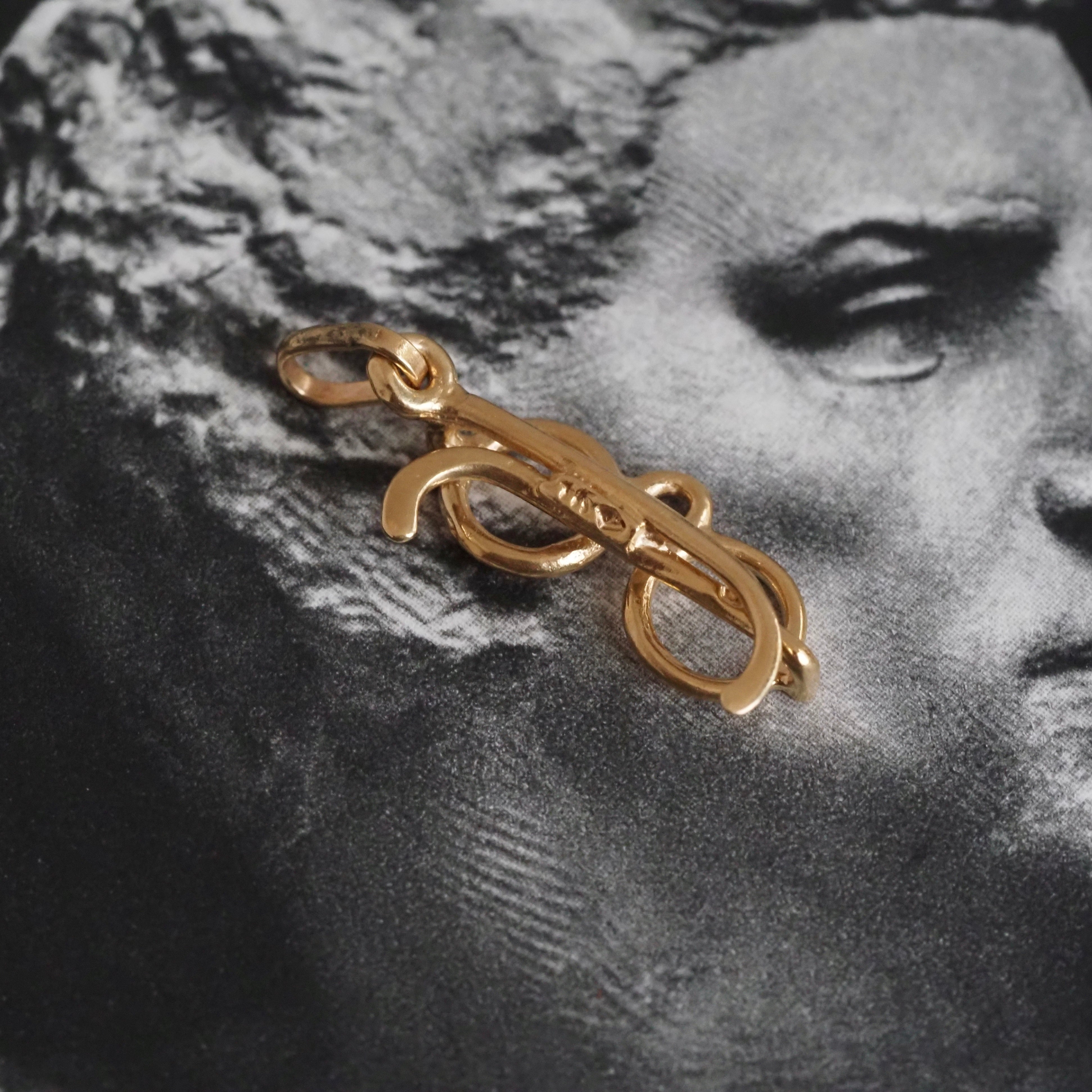 Vintage 14k Gold Spectacles Charm