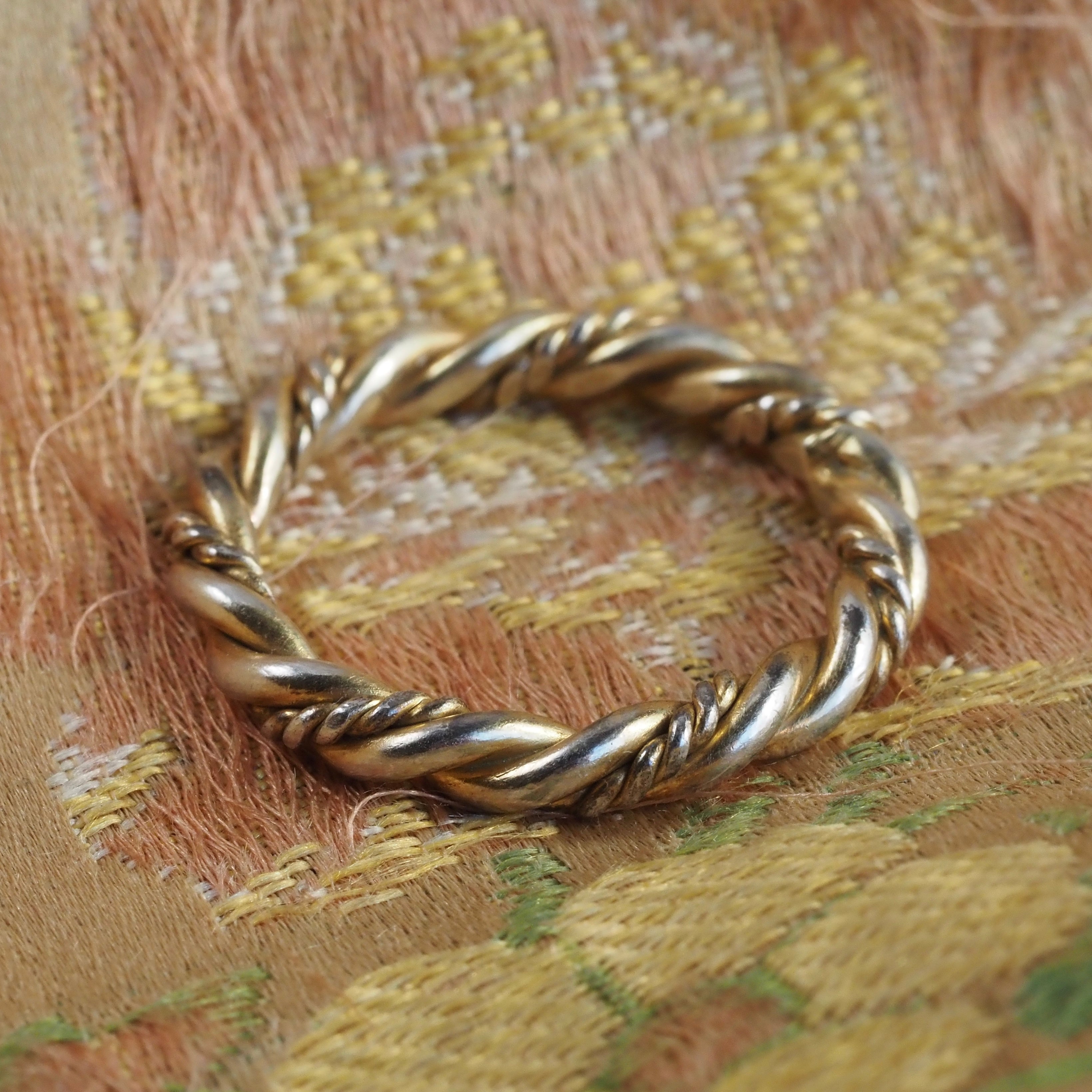 Vintage Vermeil Twisted Rope Ring