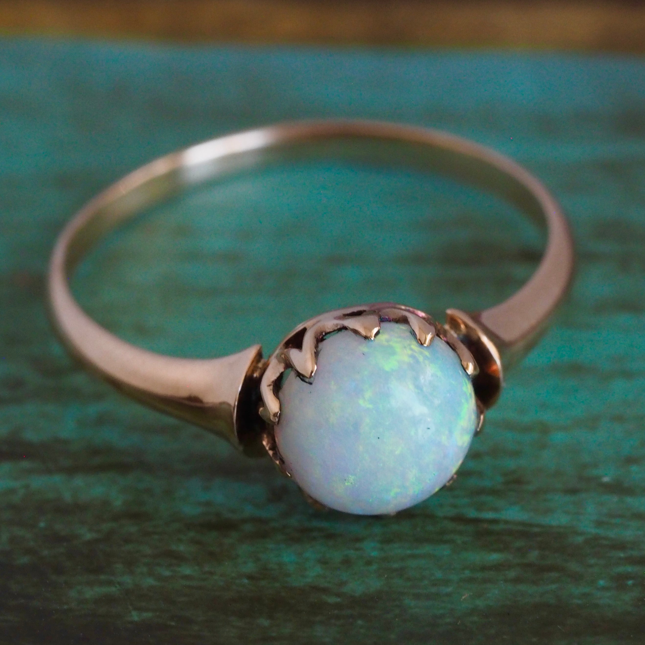 Antique Victorian 14k Gold Victorian Opal Ring