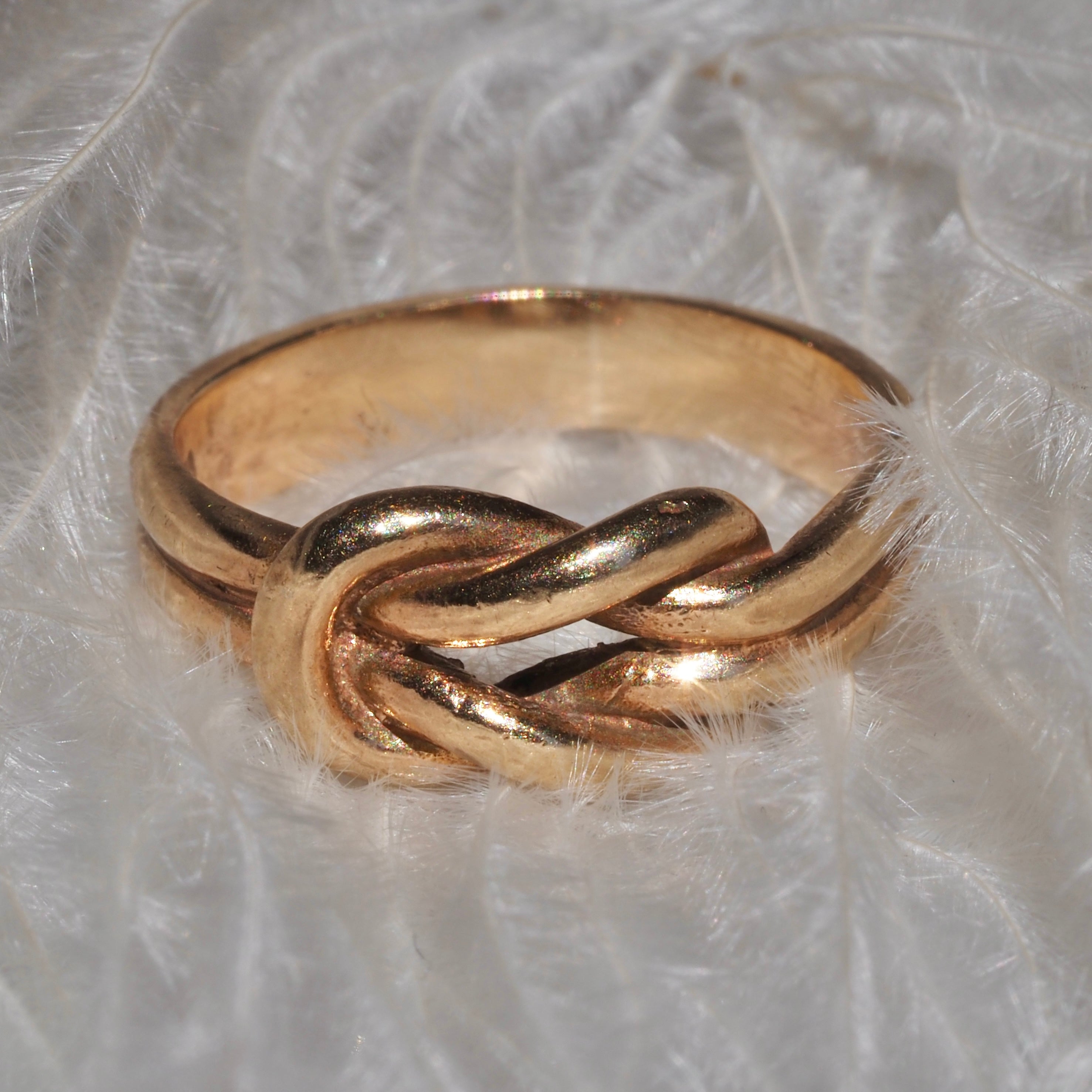 Vintage Scandinavian 8k Gold Knot Ring