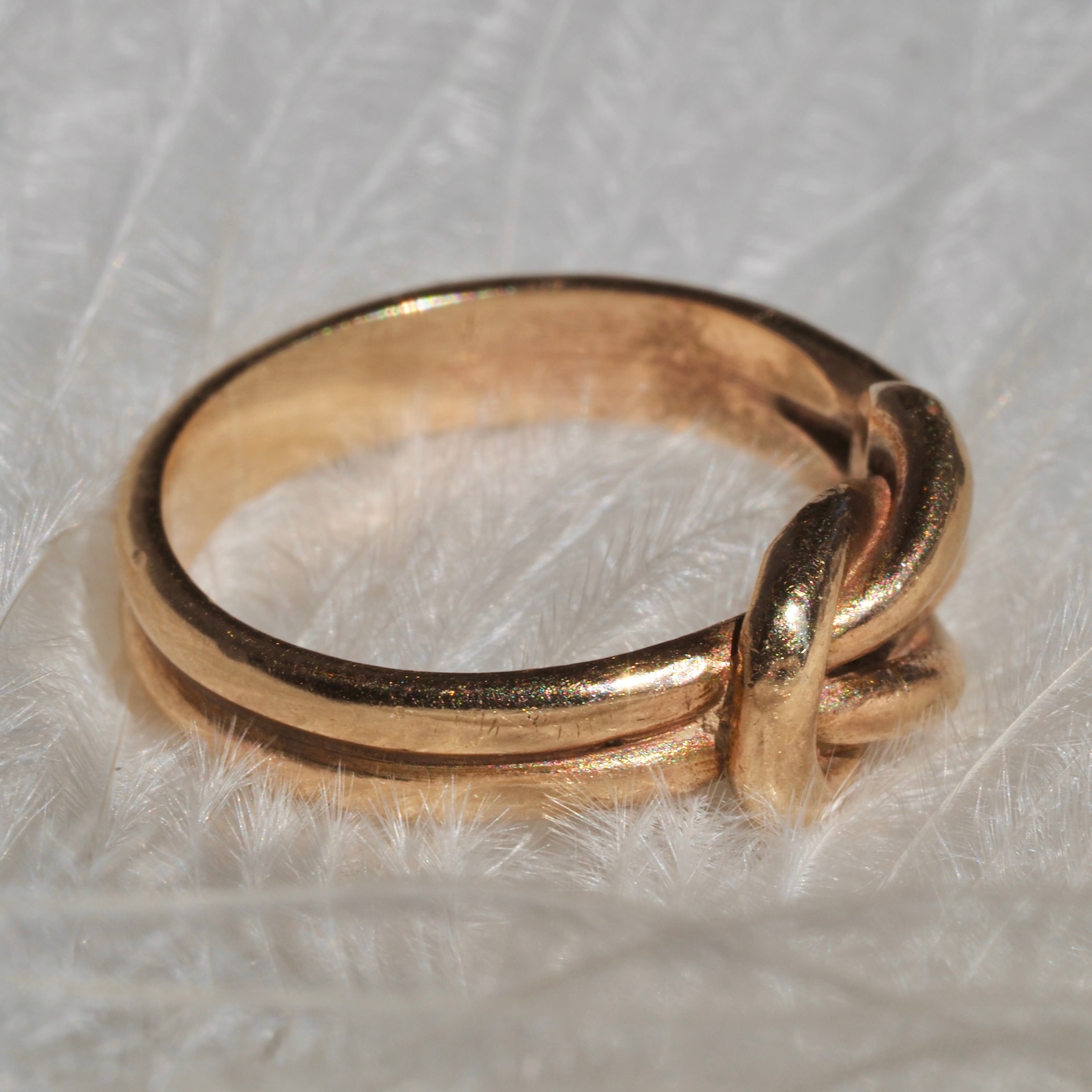 Vintage Scandinavian 8k Gold Knot Ring