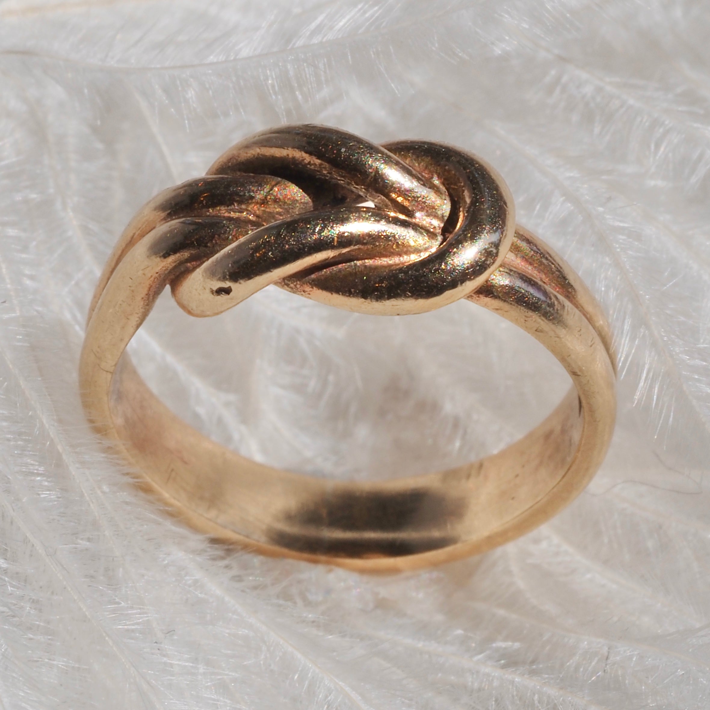 Vintage Scandinavian 8k Gold Knot Ring