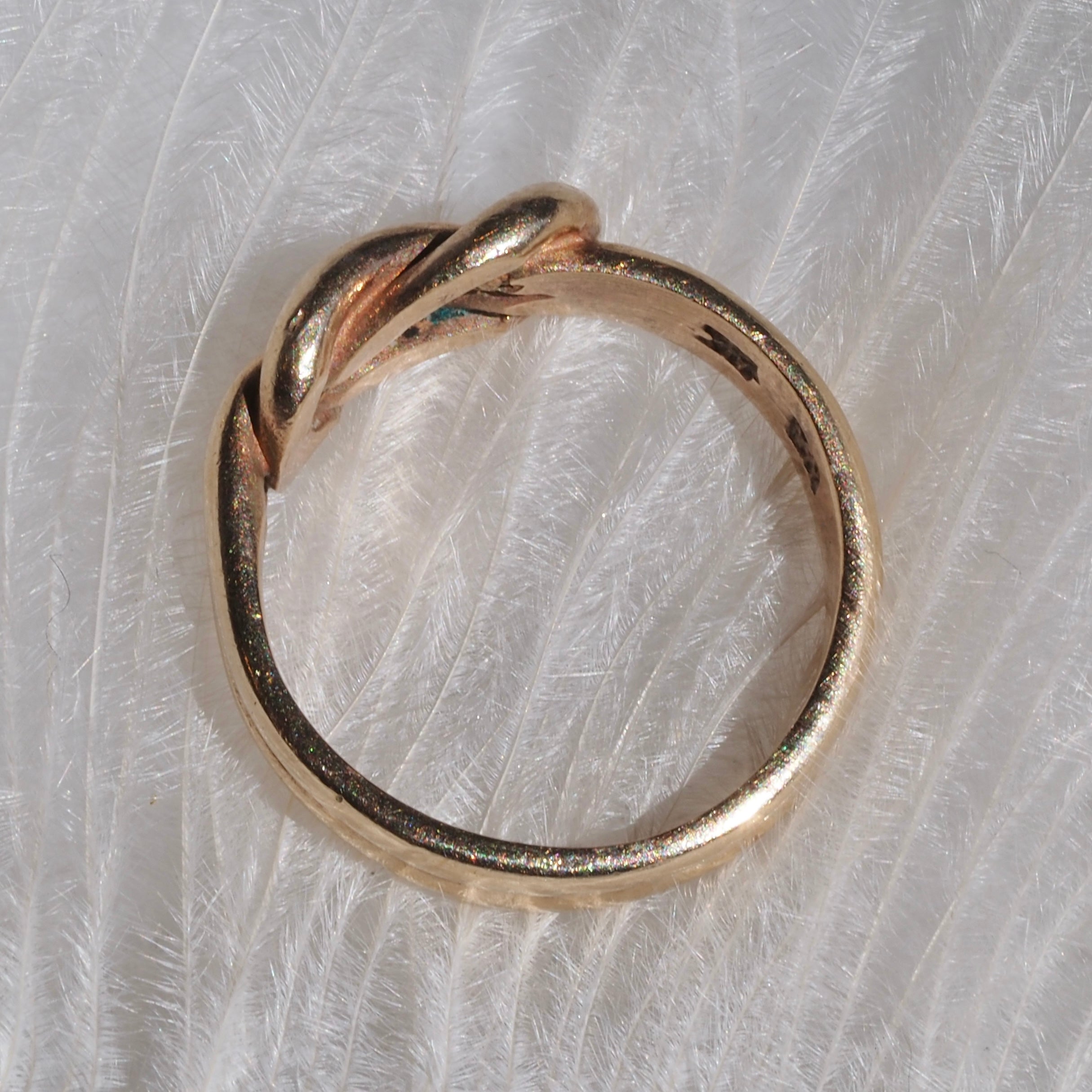 Vintage Scandinavian 8k Gold Knot Ring