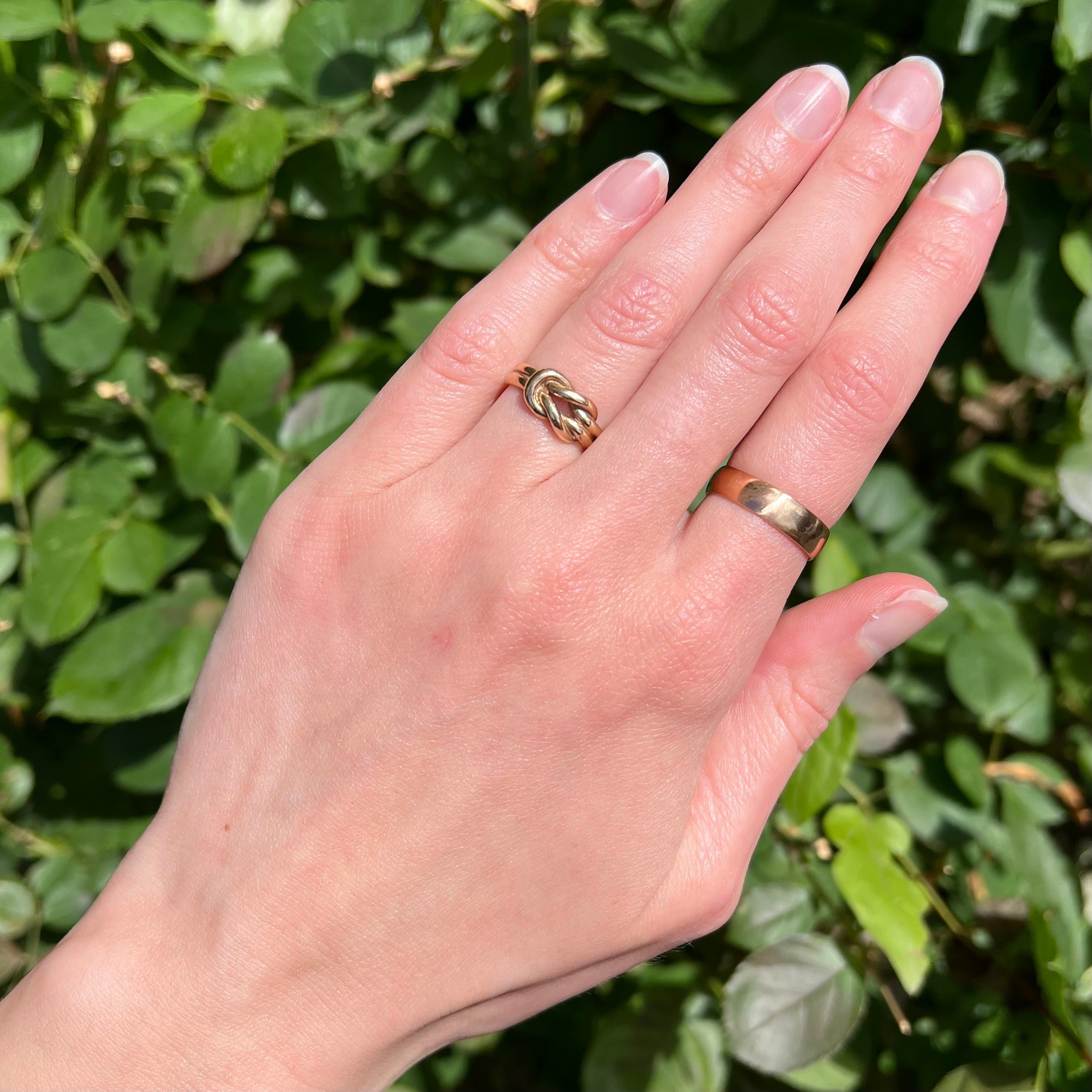 Vintage Scandinavian 8k Gold Knot Ring