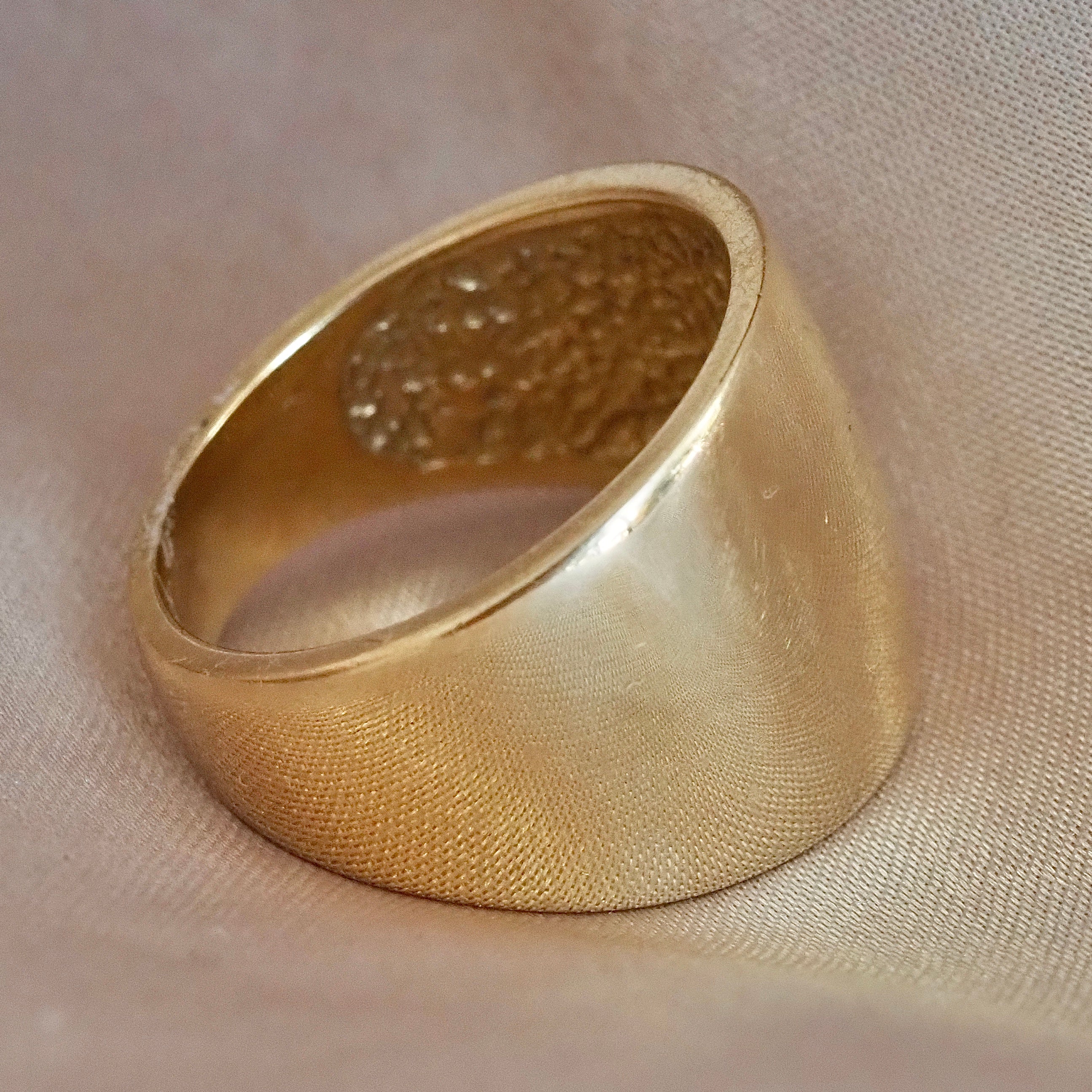 Vintage 14k Gold Wide Tapered Band