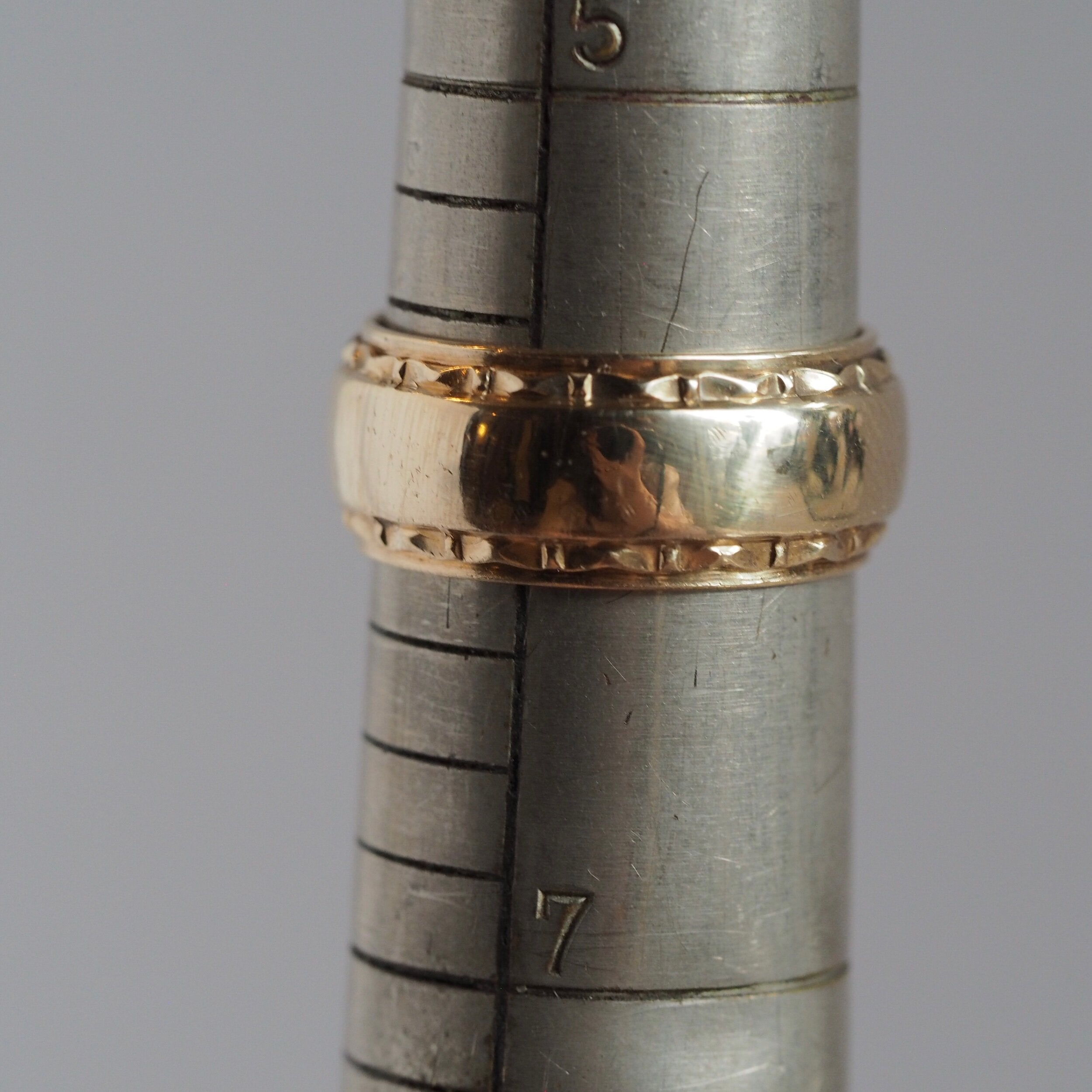 Mid-Century 14k Gold Wide Band
