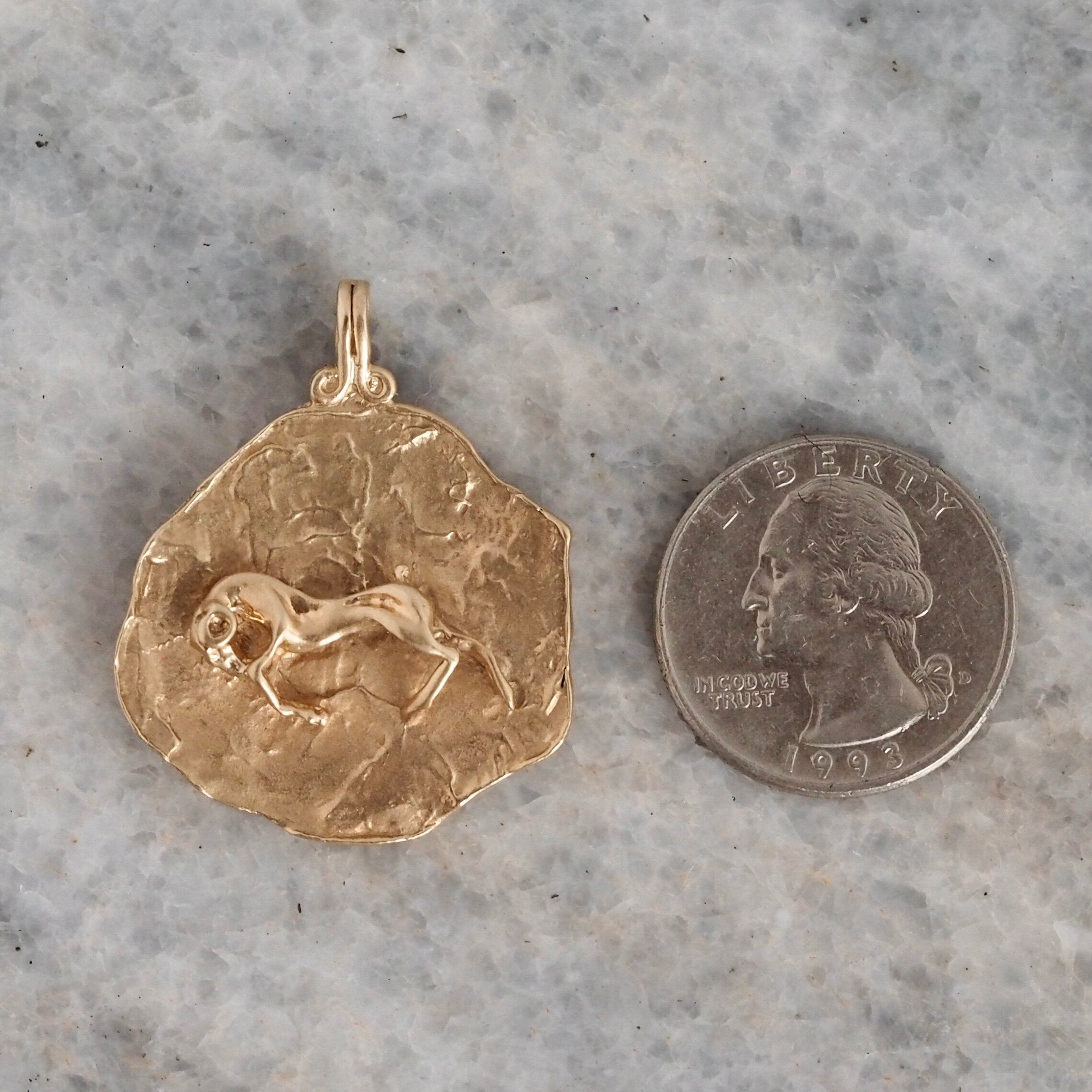 Mid-Century Modern Brutalist Aries Pendant