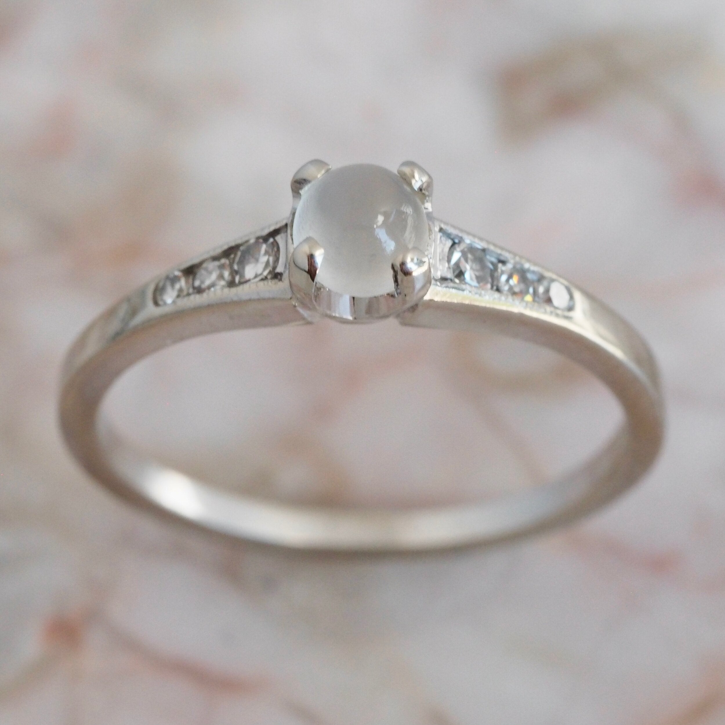 Moonstone Sapphire Promise Ring for Her Oval Blue Moonstone Engagement Ring  Moonstone White Gold Dainty Ring Moonstone Anniversary Ring - Etsy | Moonstone  engagement ring, Promise rings for her, Sapphire promise rings
