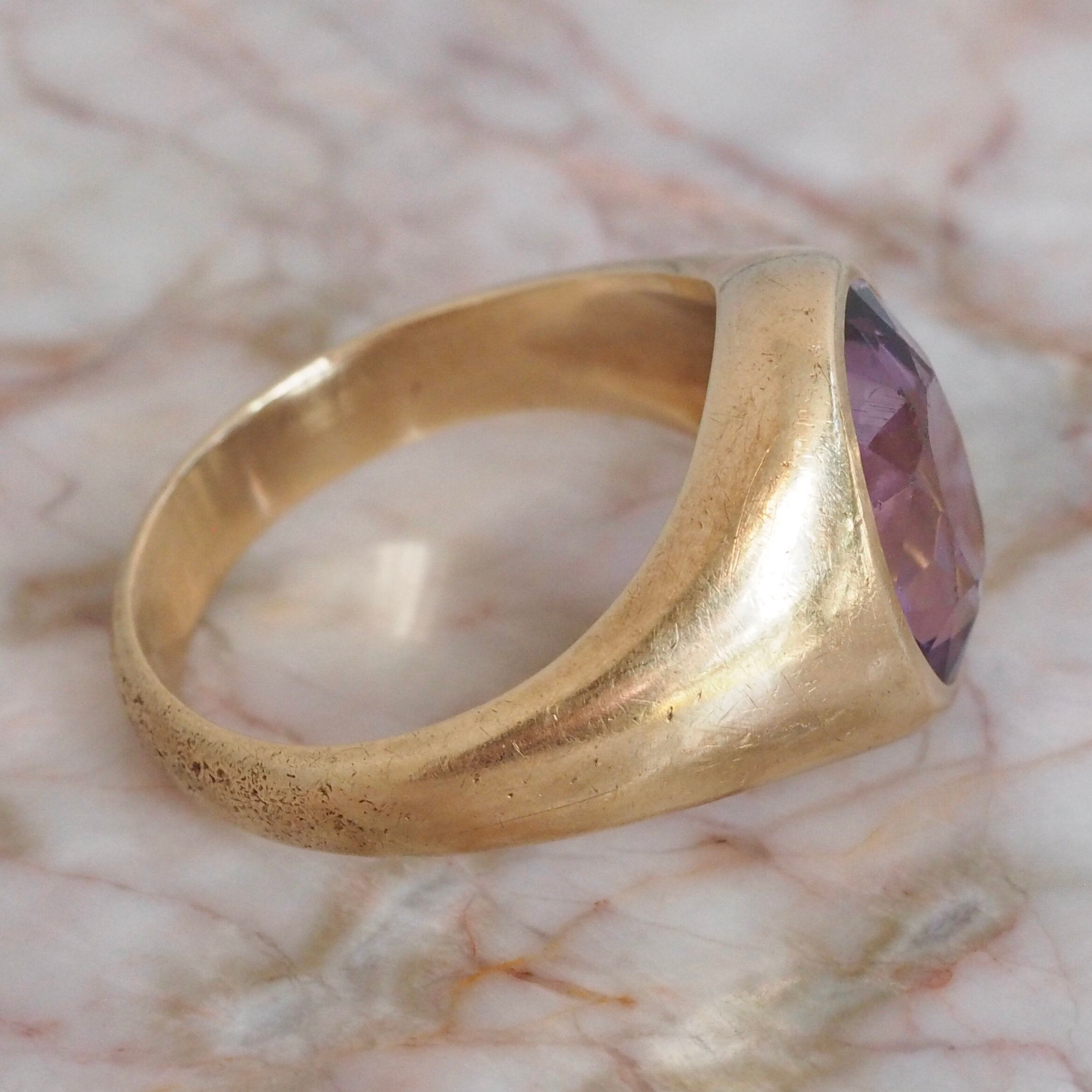 Vintage 14k Gold Amethyst Ring