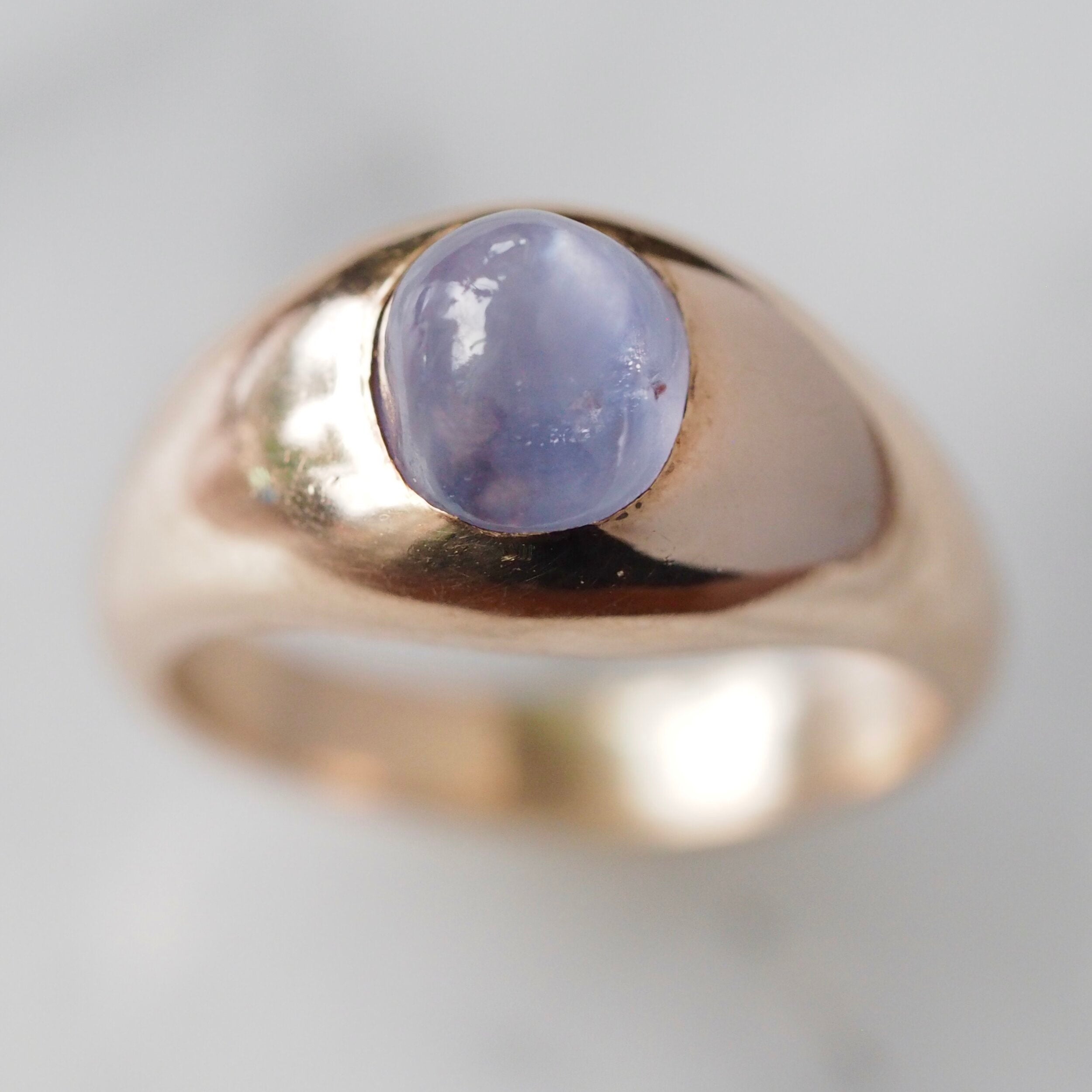 Vintage 14k Gold Natural Lavender Star Sapphire Ring