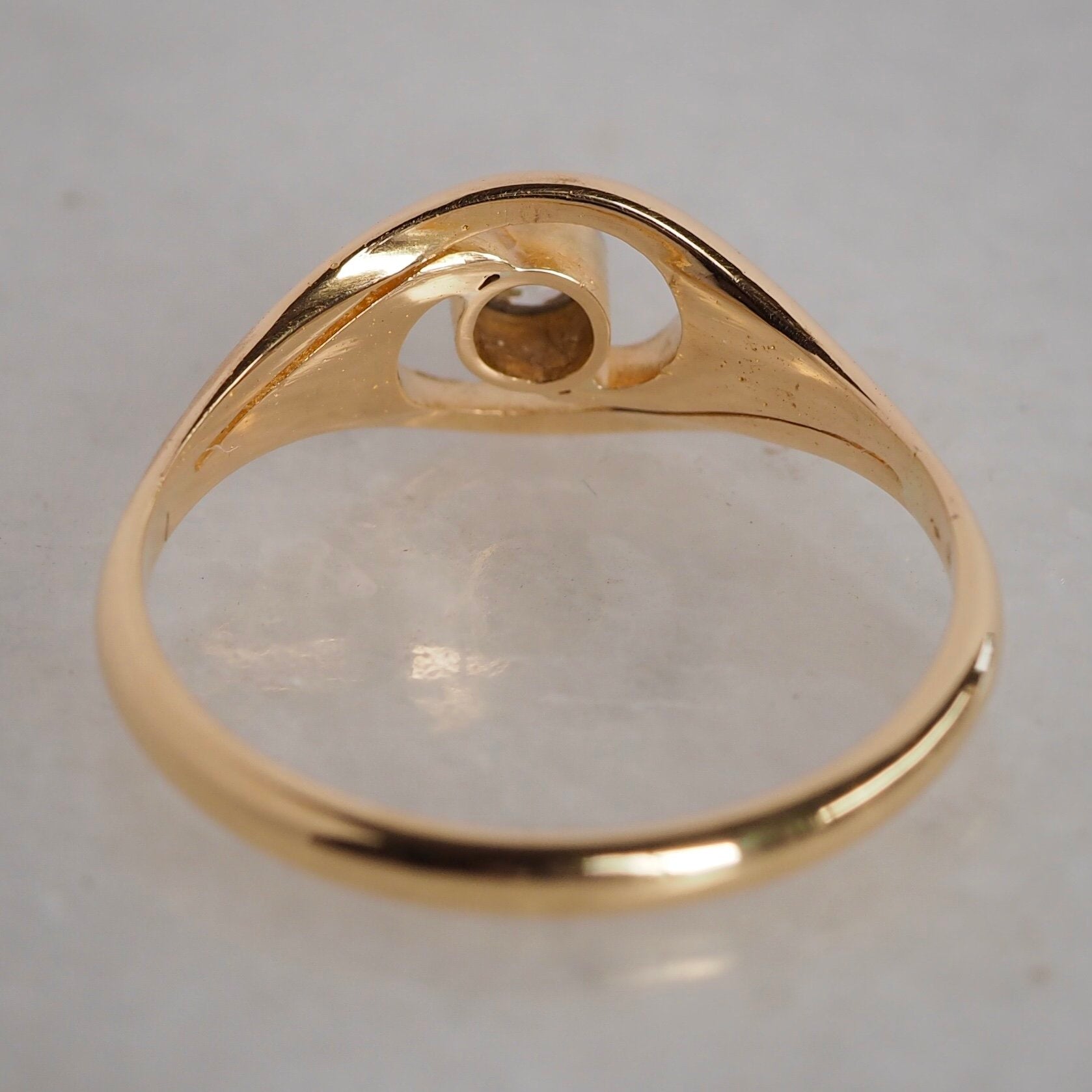 Vintage 18k Gold and Diamond Edwardian Inspired Ring