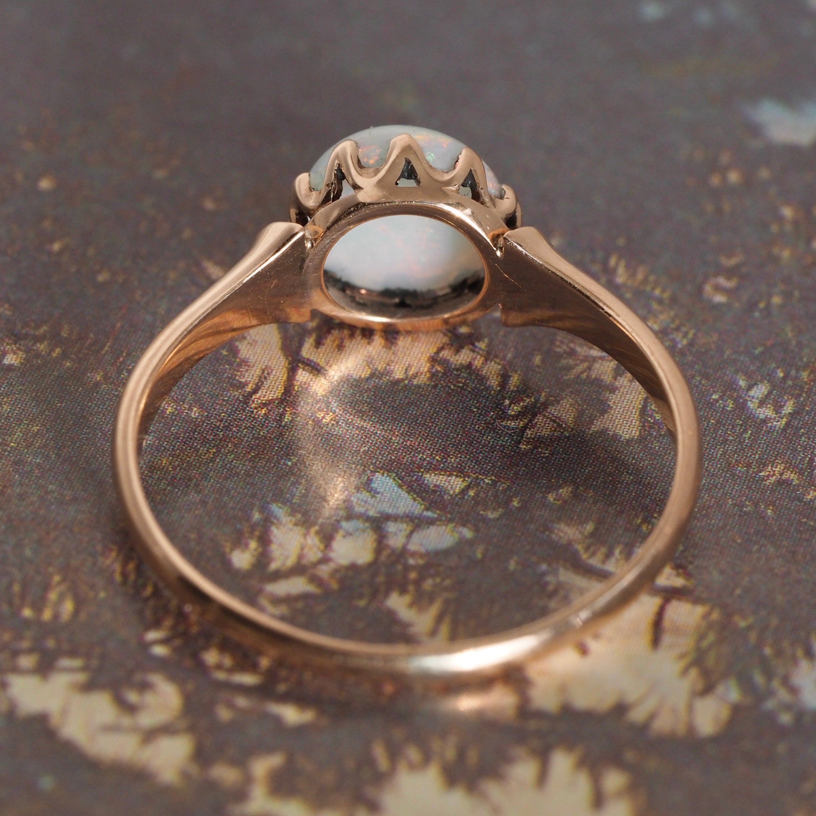 Antique Victorian 14k Gold Victorian Opal Ring