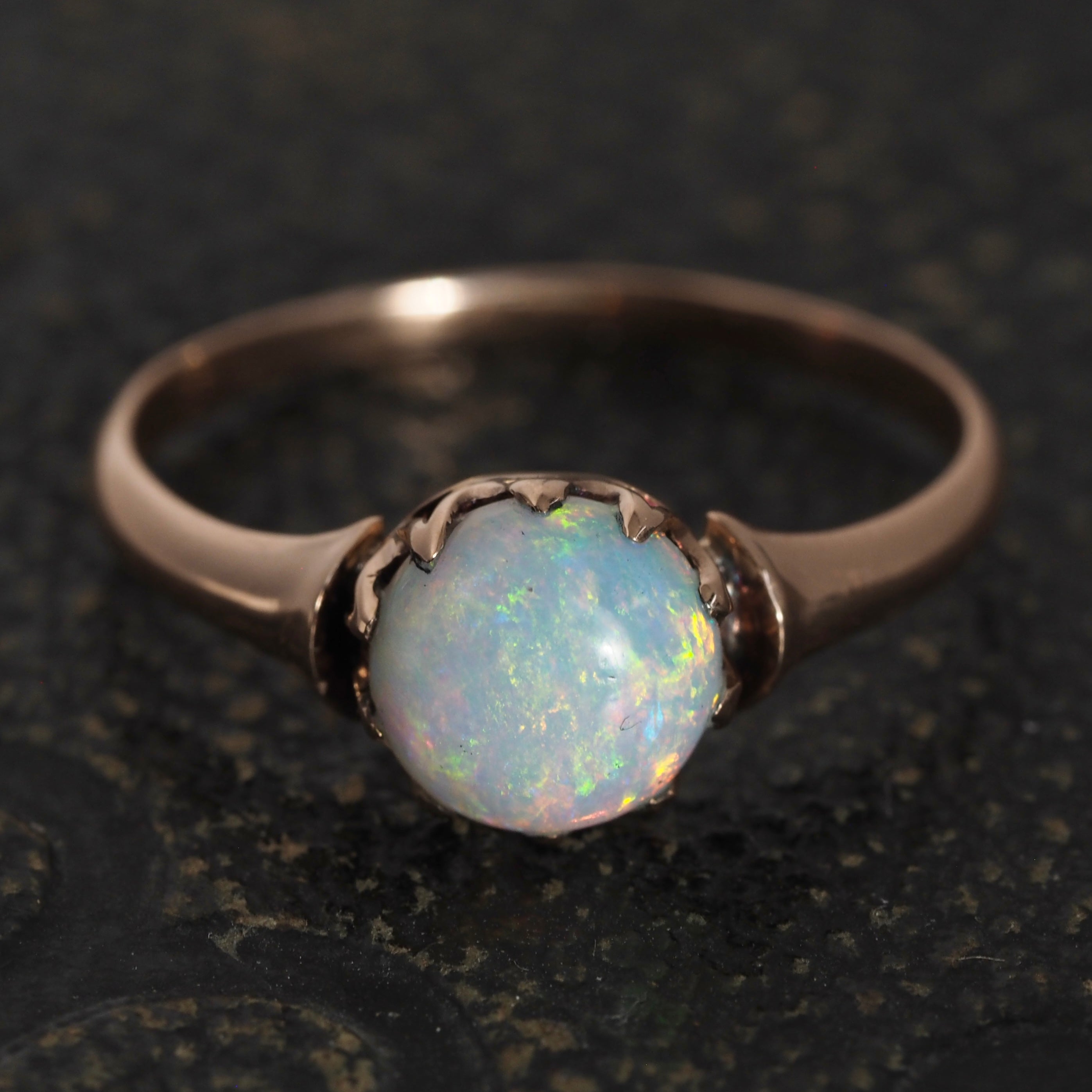 Antique Victorian 14k Gold Victorian Opal Ring