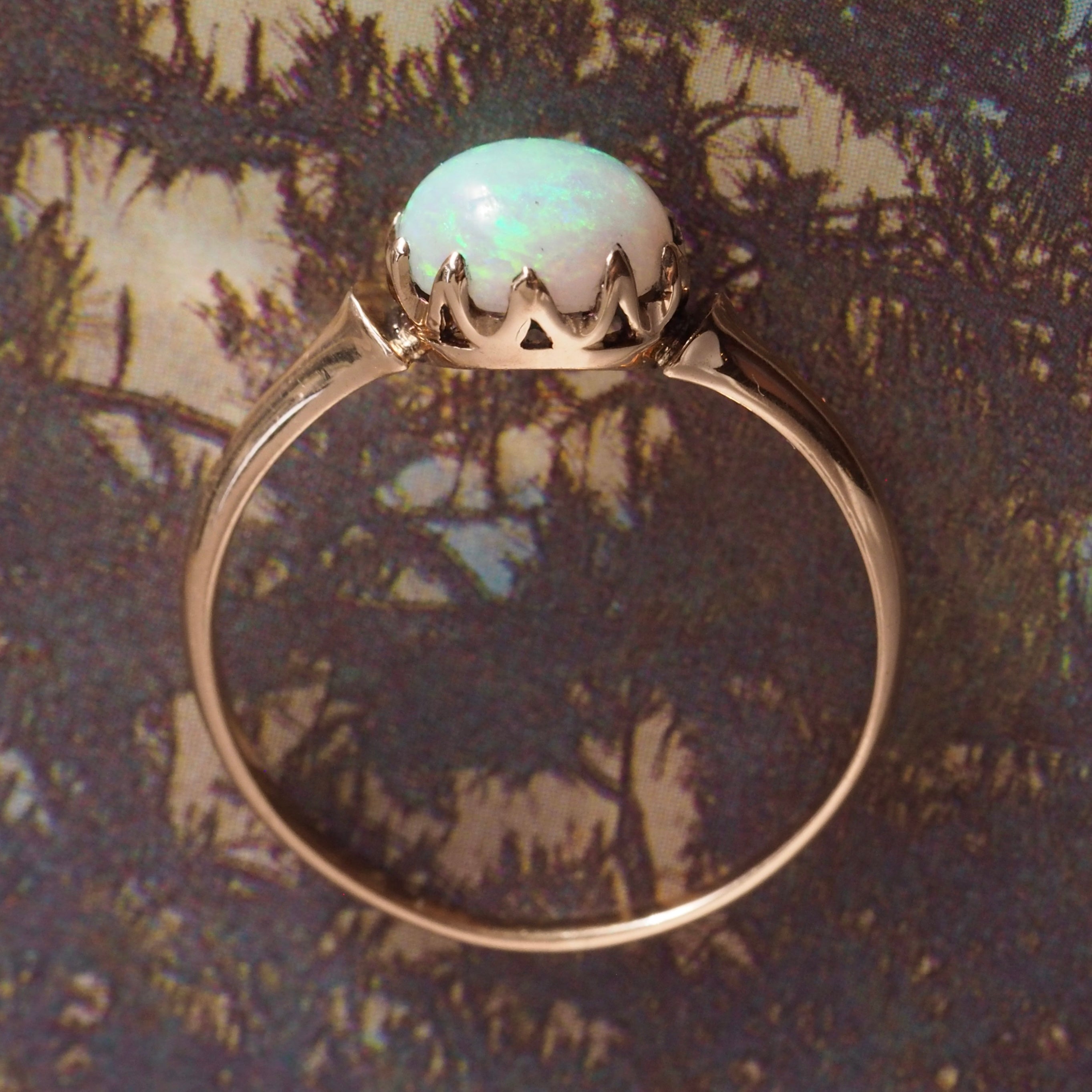 Antique Victorian 14k Gold Victorian Opal Ring